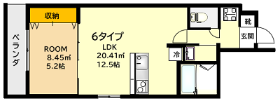 菊岡家新町館6号室